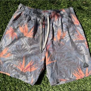 Prana Men's Tropical Bird of Paradise Board Shorts